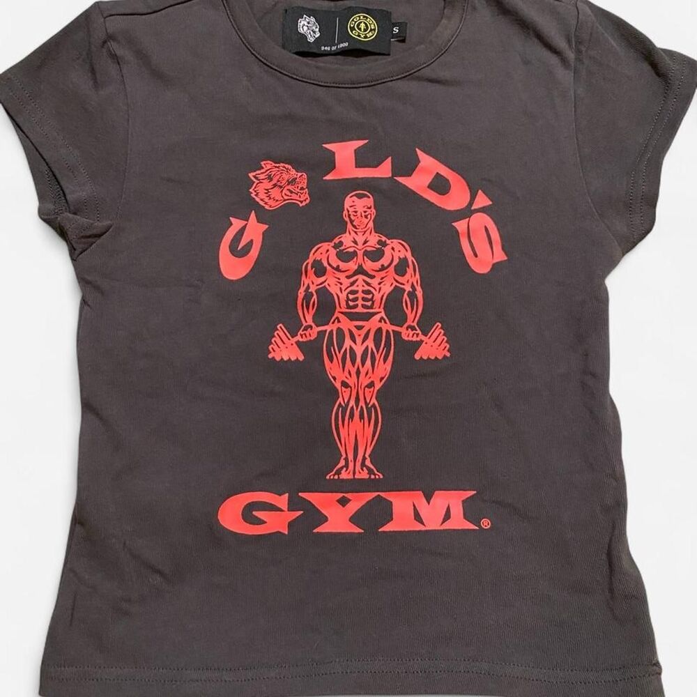 Darc-sport Women's Grey and Red Crop-top